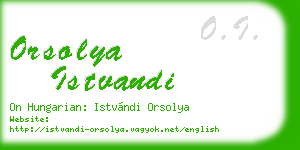 orsolya istvandi business card