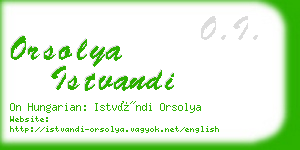 orsolya istvandi business card
